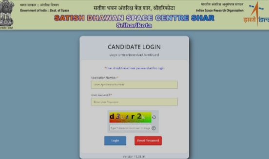 ISRO SDSC Admit Card 2024